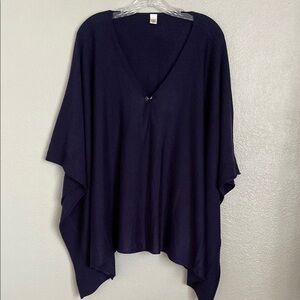 Cato Navy Blue Poncho Sweater